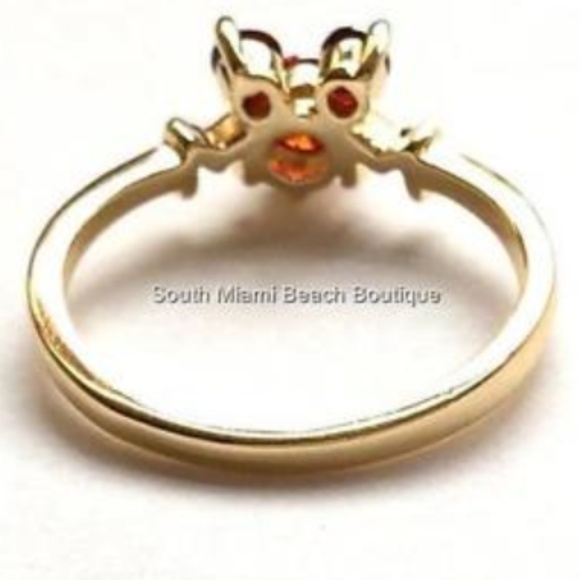 SOLD Gold Mickey Mouse Ears Ring Disney Size 6 Red - Picture 5 of 8
